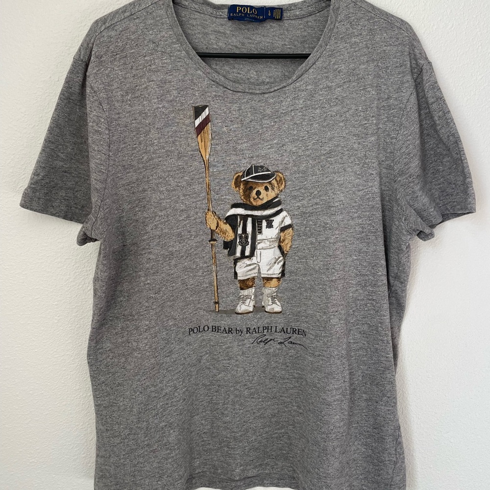 Rare Polo by Ralph Lauren Polar Bear Rowing Crew T-shirt